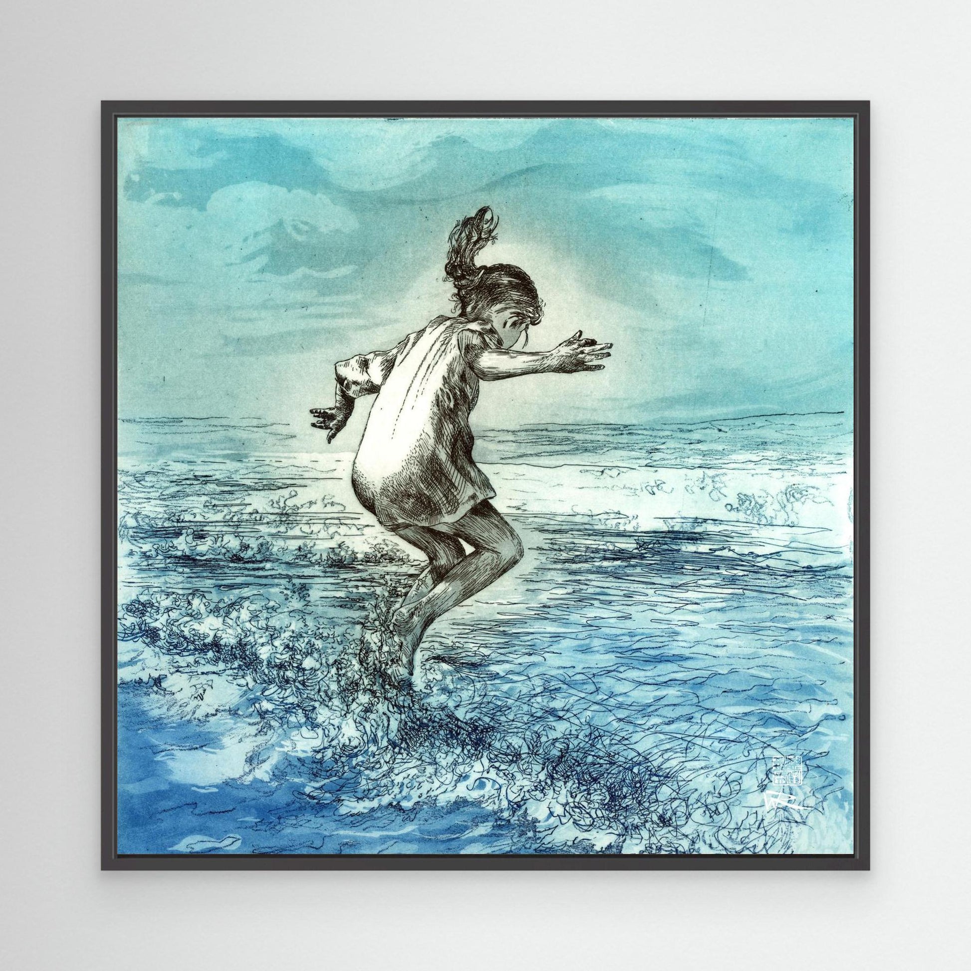 Wavejumper edition 1 - Canvas print