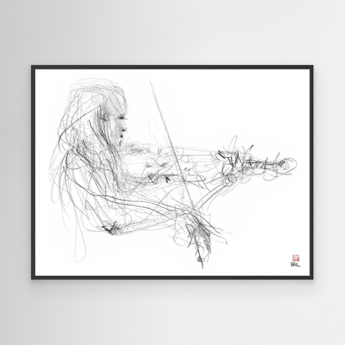 Charlotte Spruit on violin 2 - Canvas print
