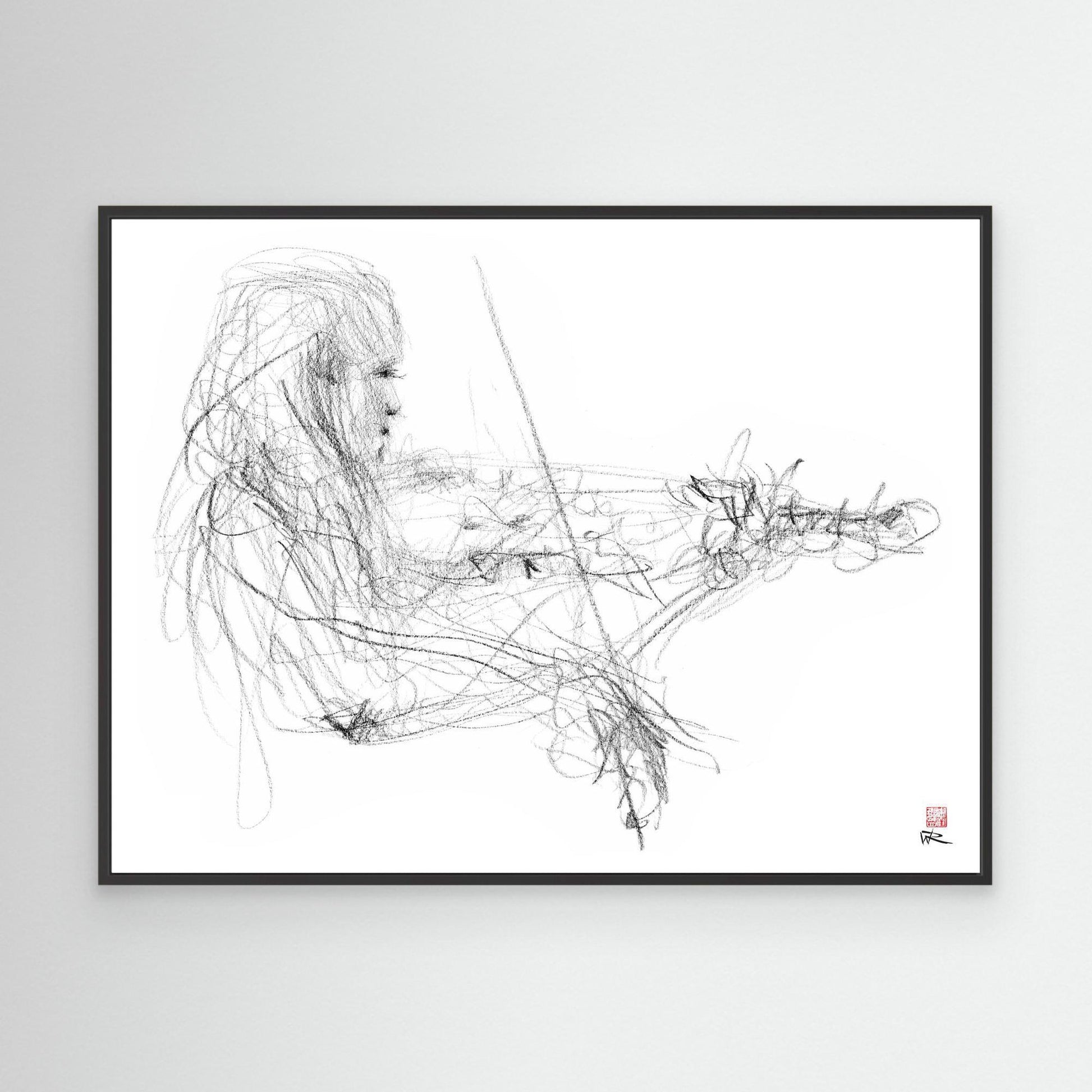 Charlotte Spruit on violin 2 - Canvas print