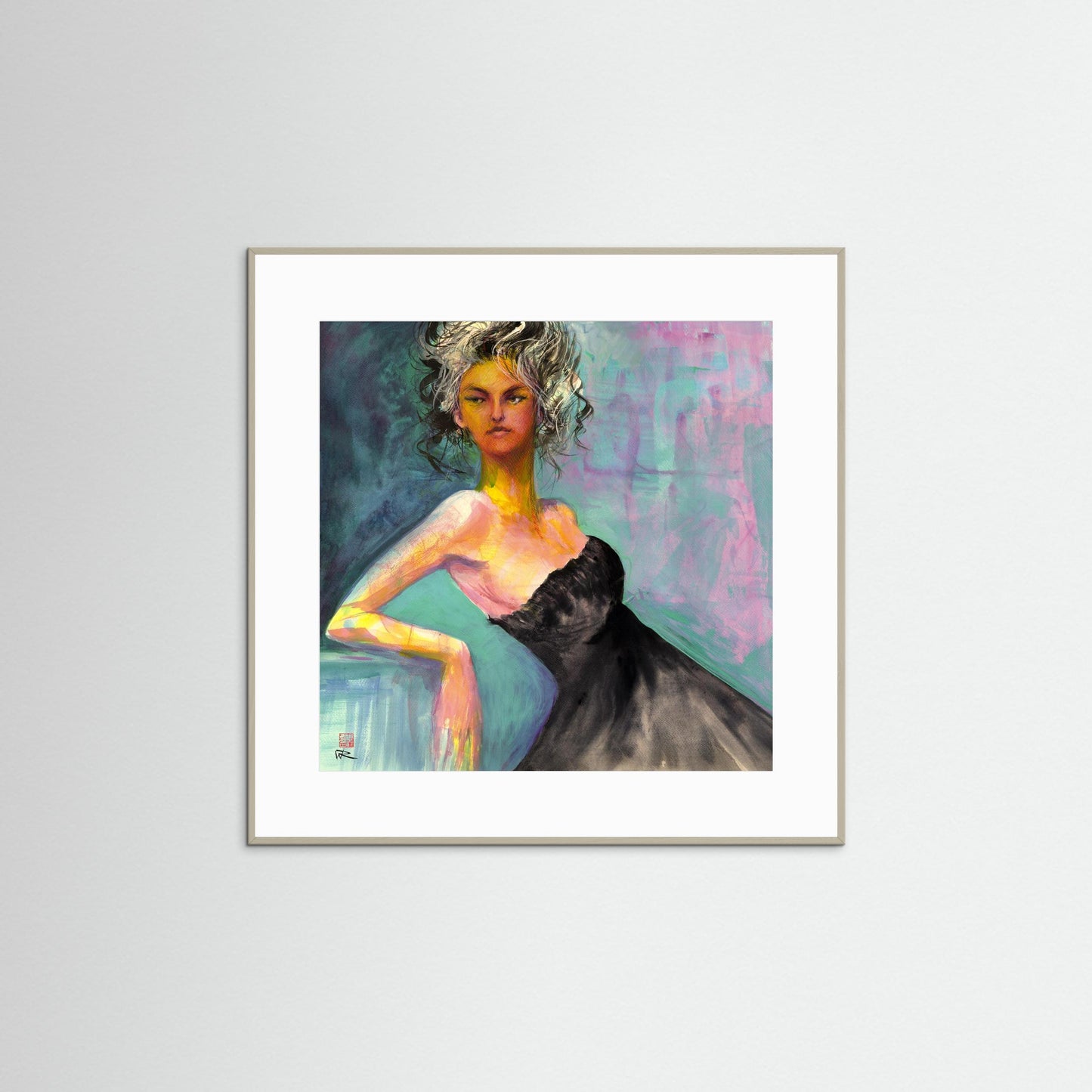 Little black dress - Paper print