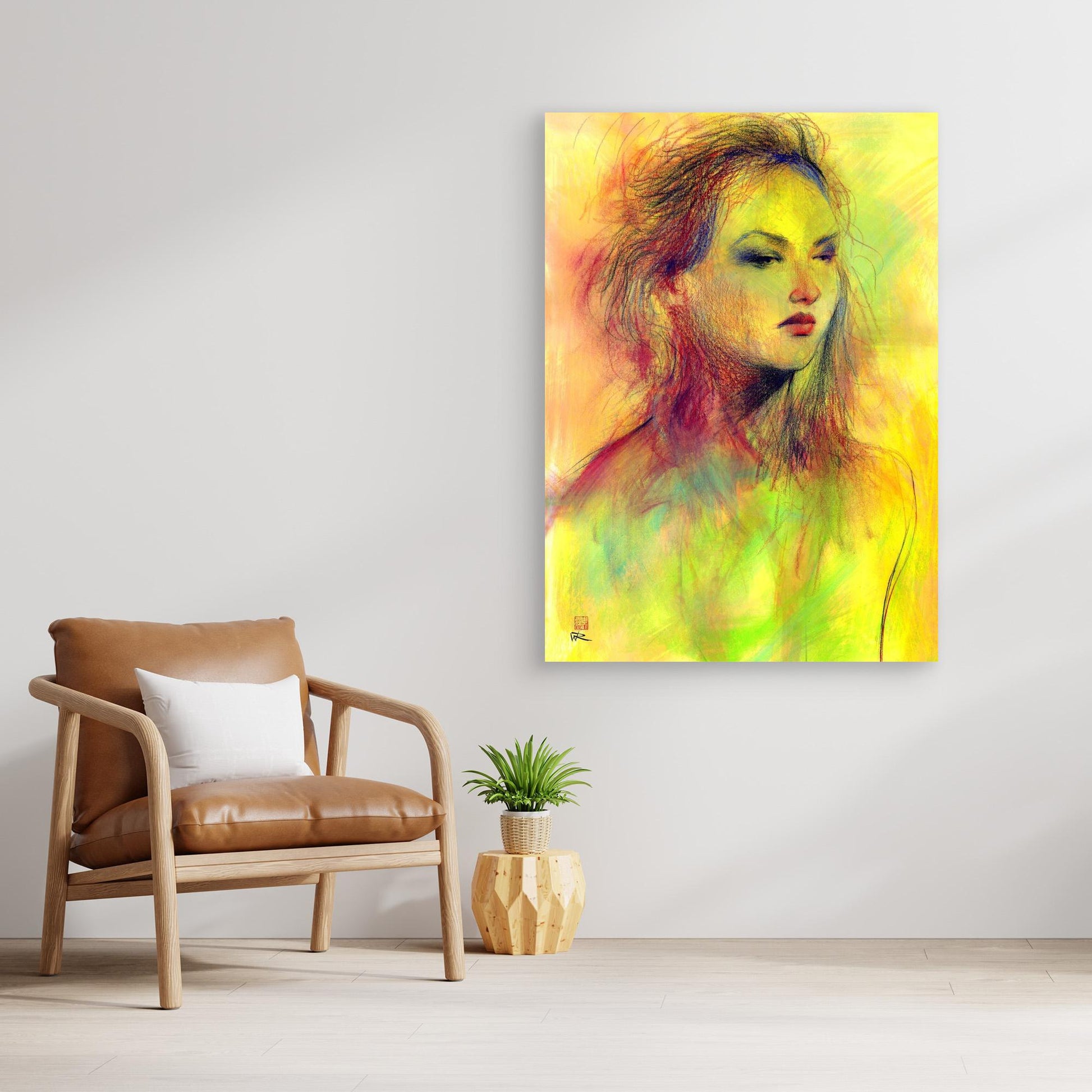 Dusky eyed beauty - Canvas art print