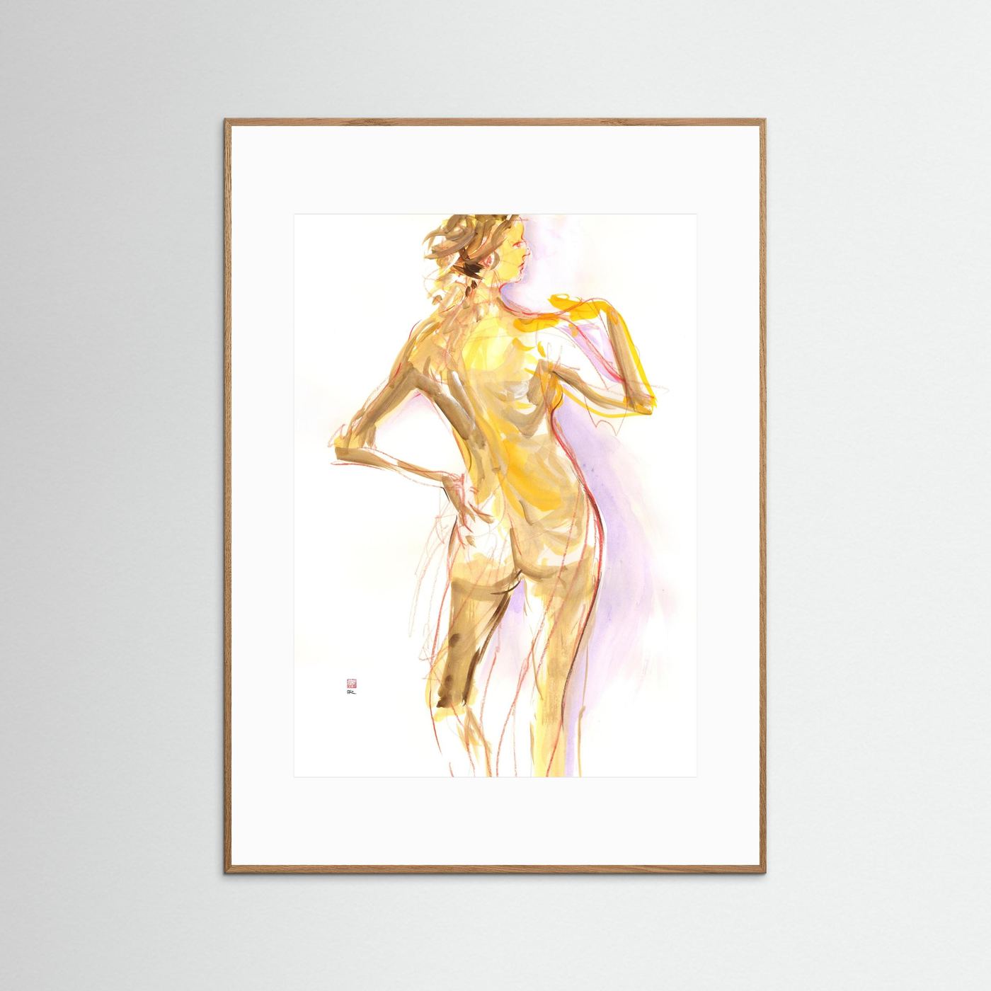 Manko from behind - Print on fine art paper