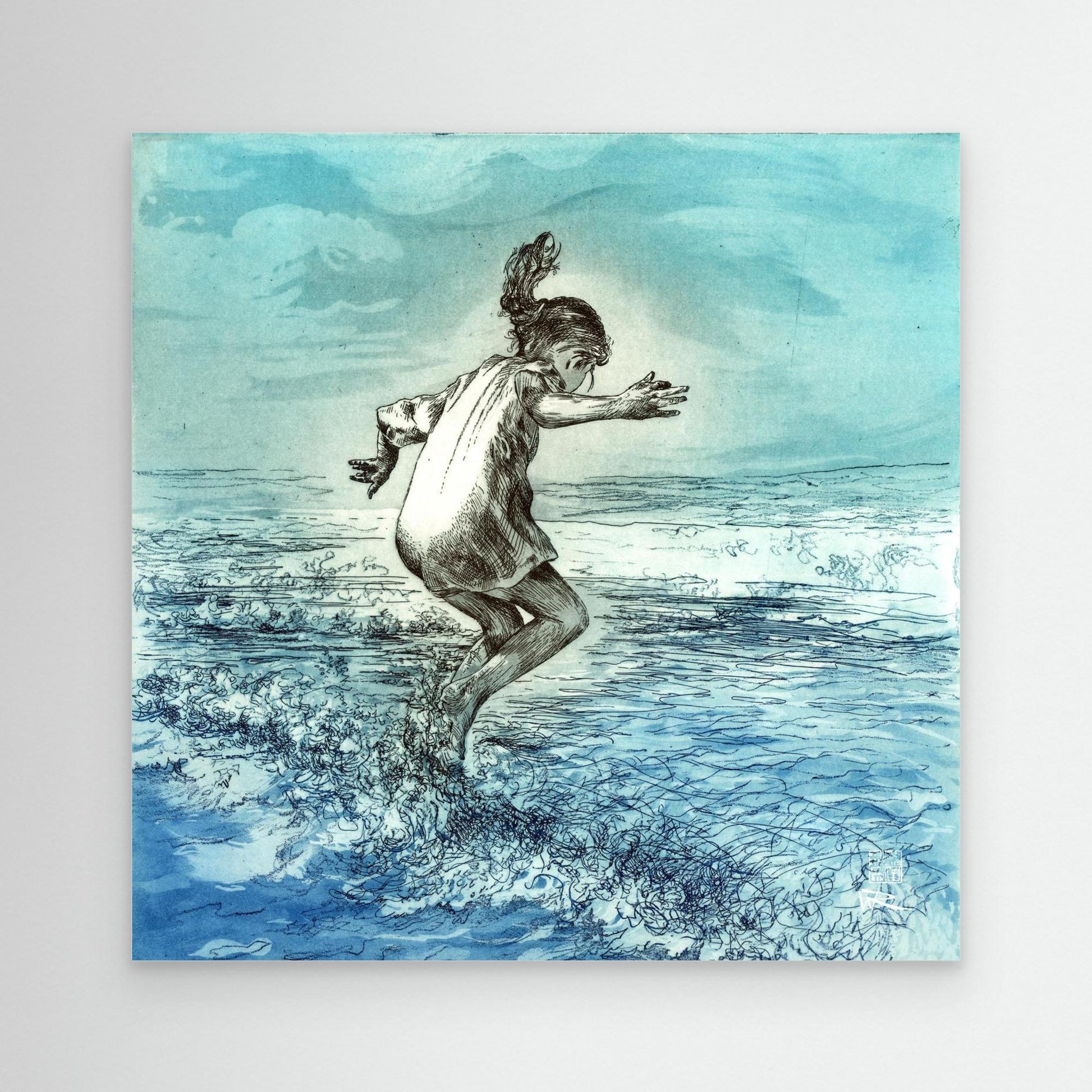 Wavejumper edition 1 - Canvas print