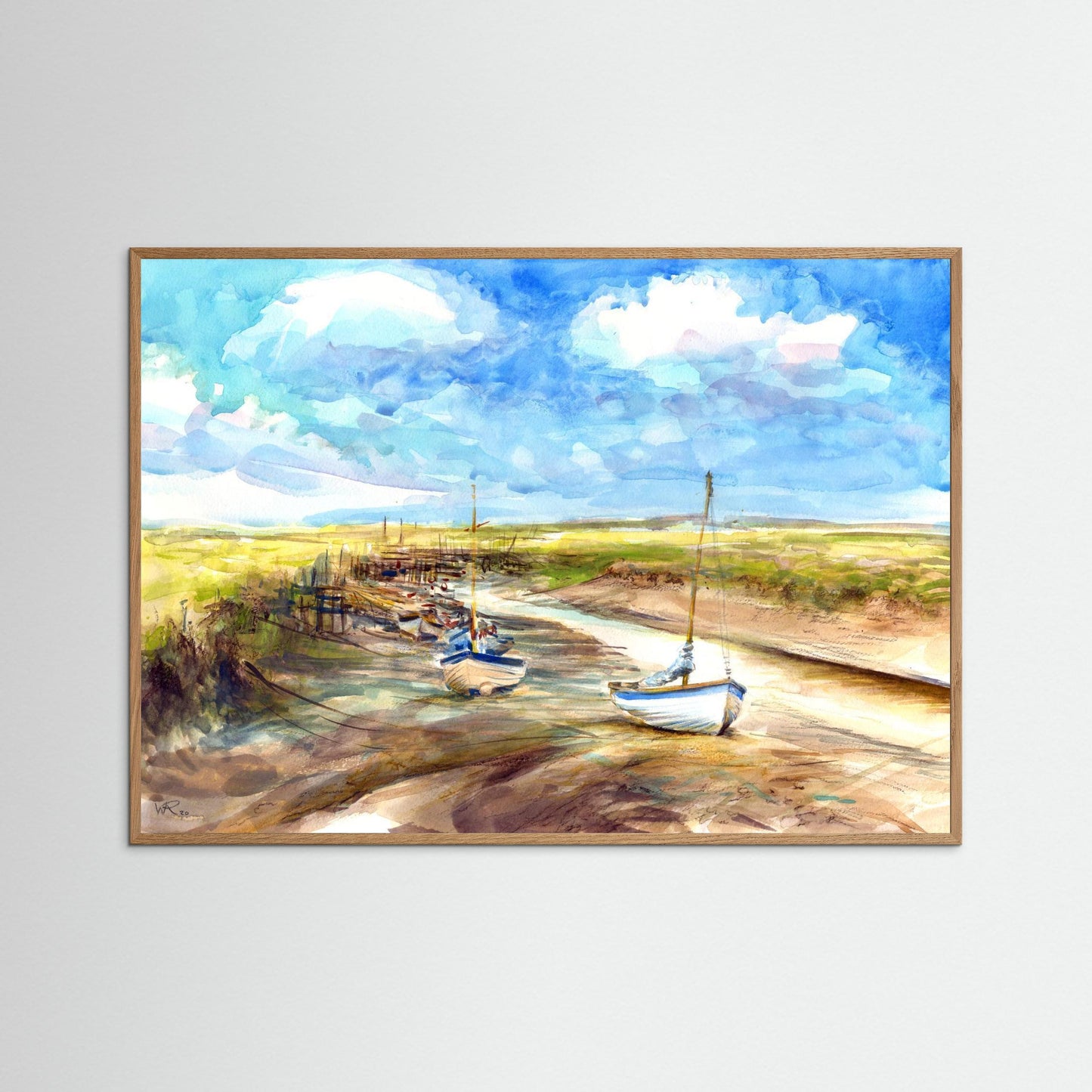Tides out at Morston - paper print