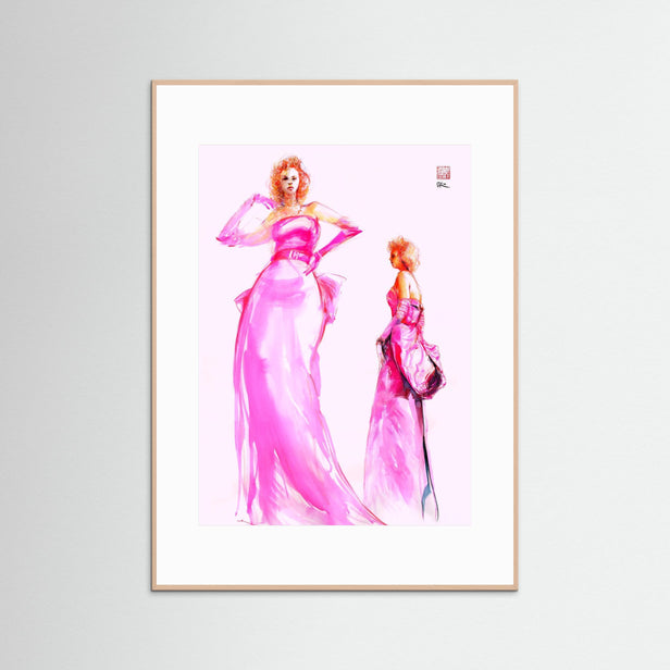 Marilyn in pink - Paper print