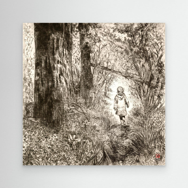 Bluebell wood edition 2 - Sepia - Leinwanddruck