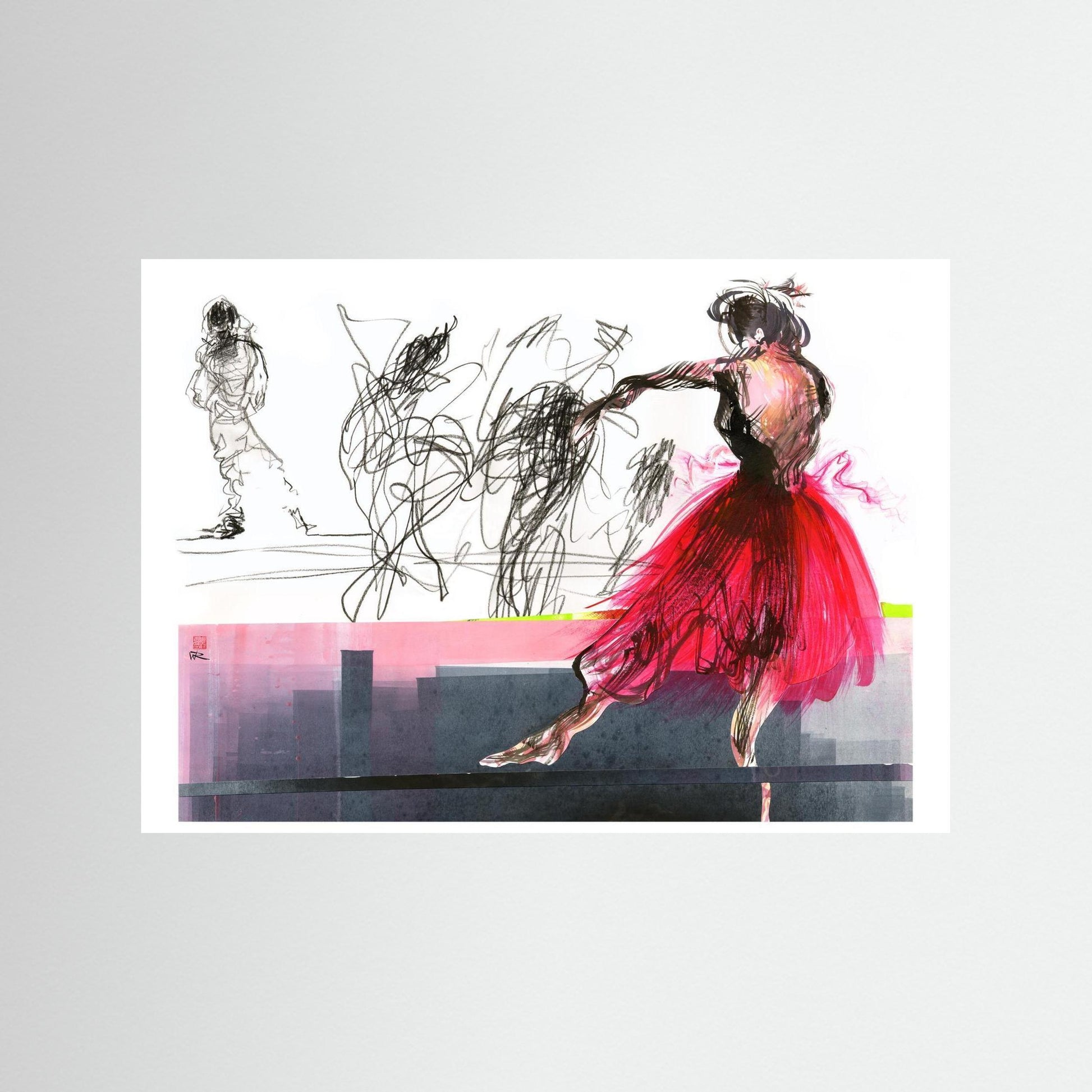 Flamenco movement - Paper print