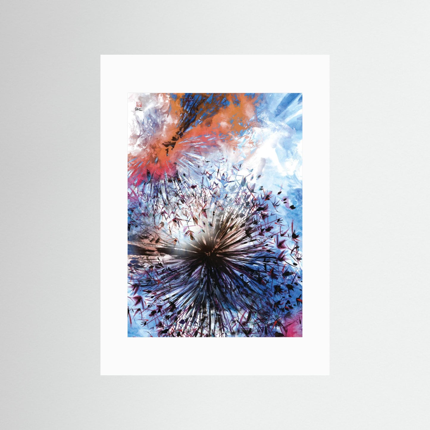 Allium abstract explosion 1 - Paper print
