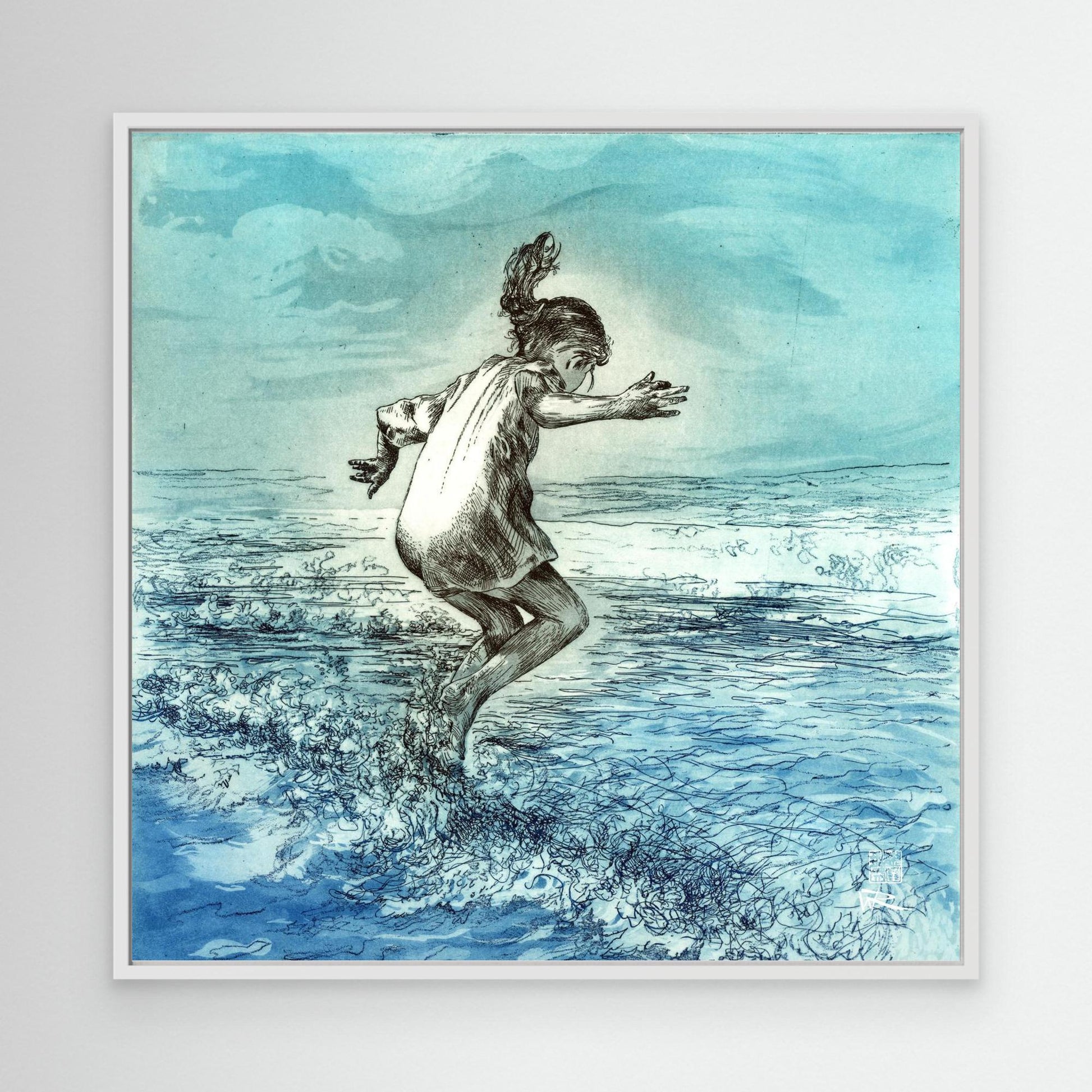 Wavejumper edition 1 - Canvas print