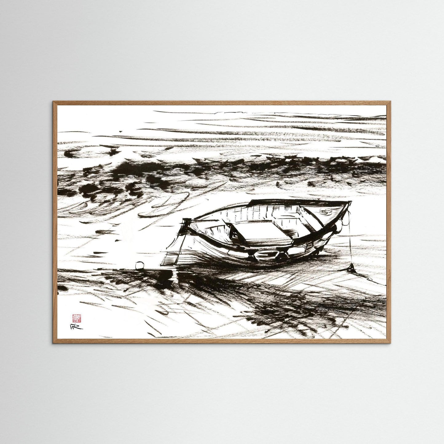 Down to the sea from Morston - Paper print
