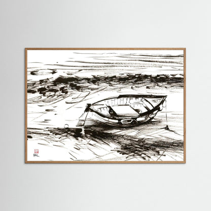 Down to the sea from Morston - Paper print