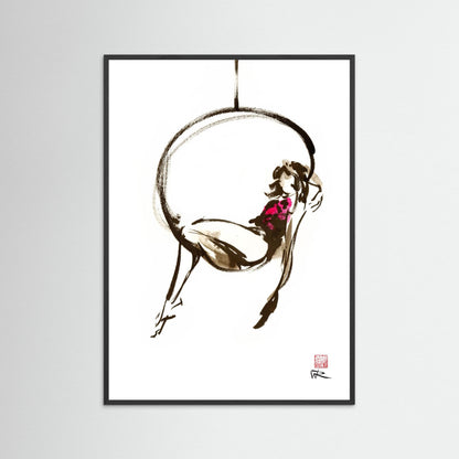 Hanging out - paper print