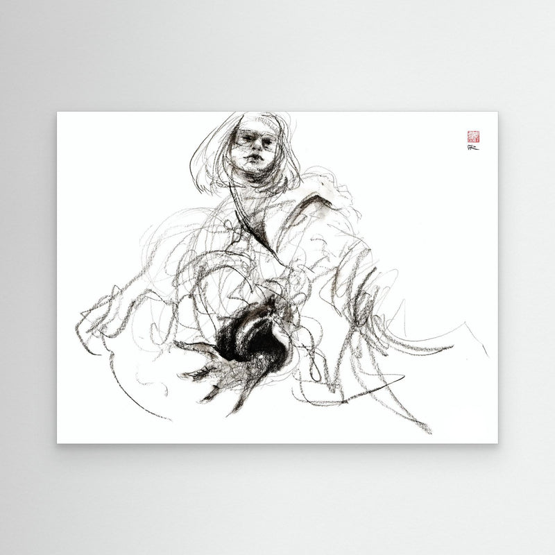 Janet Mayer Porträt - Leinwanddruck