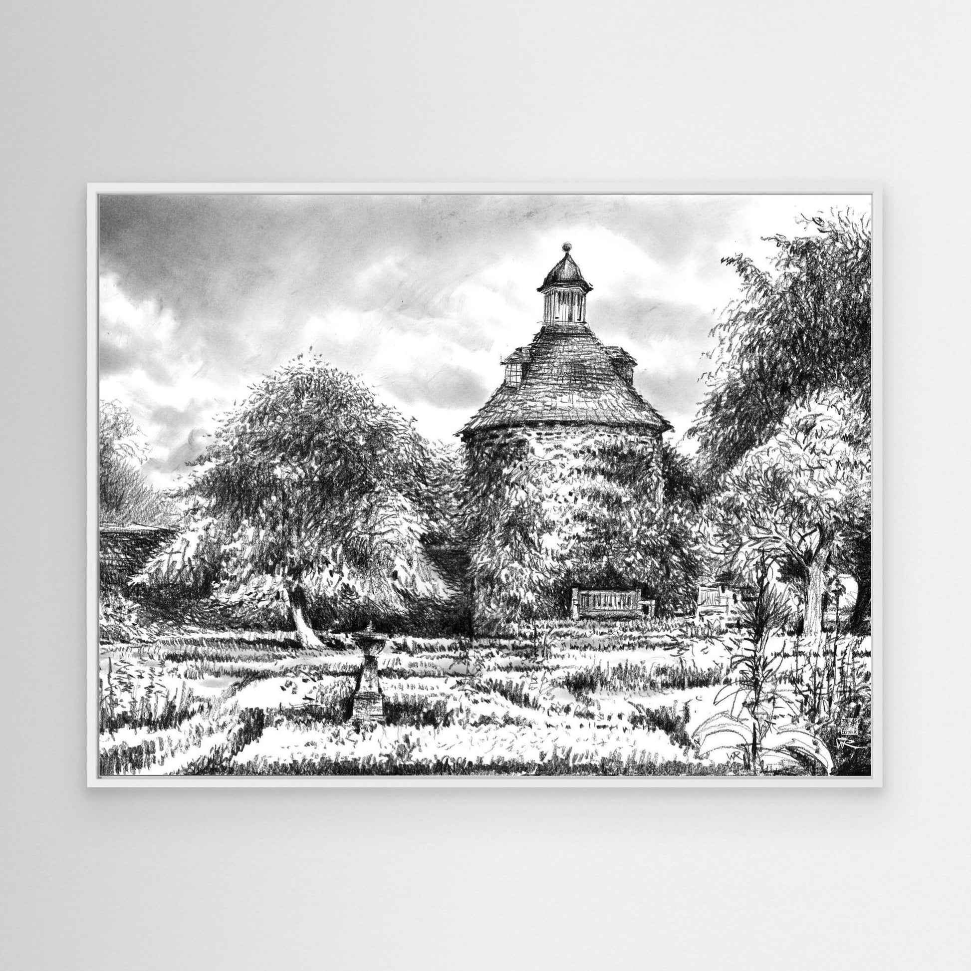 Rousham pigeon house - Canvas print