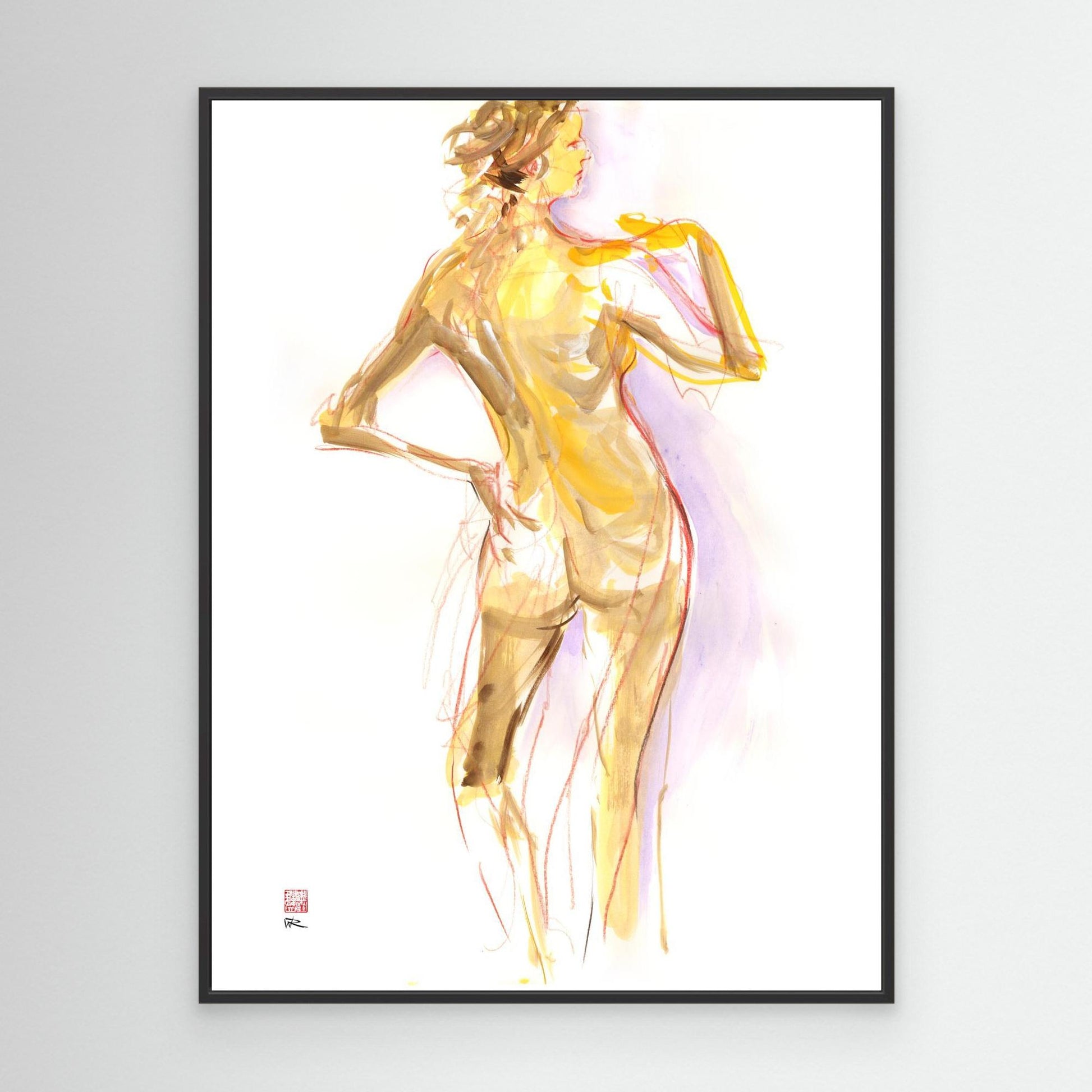Manko from behind - Canvas print