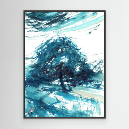 Horse chestnut in turquoise