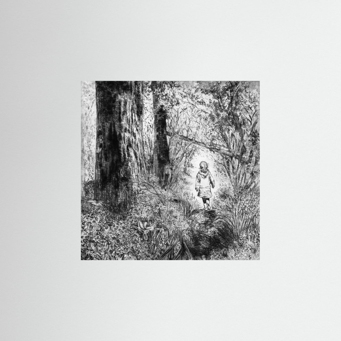 Bluebell wood edition 1: Monochrome - Paper print