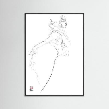 Figure line drawing oct25 - Paper print