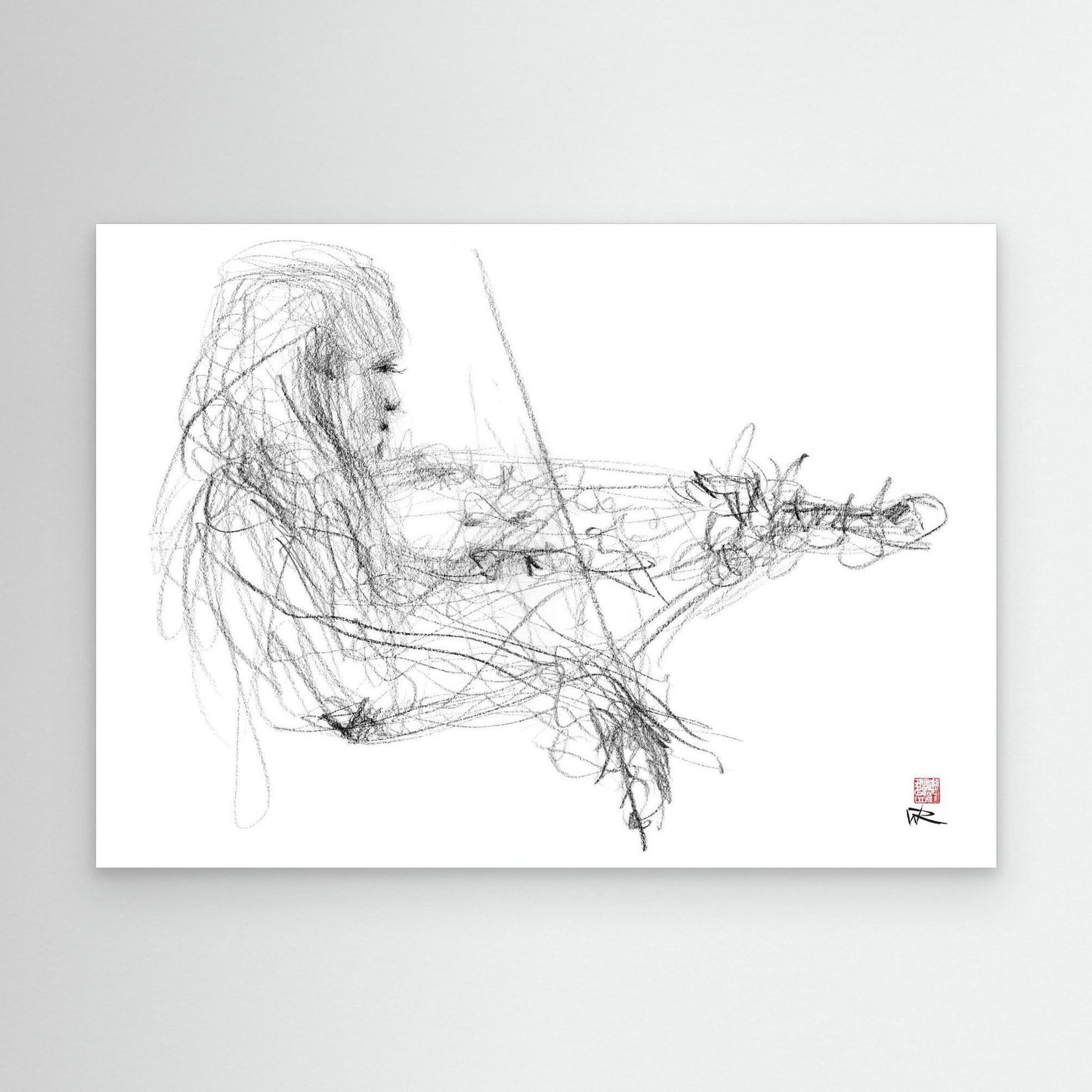 Charlotte Spruit on violin 2 - Canvas art print