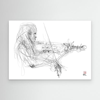 Charlotte Spruit on violin 2 - Canvas art print