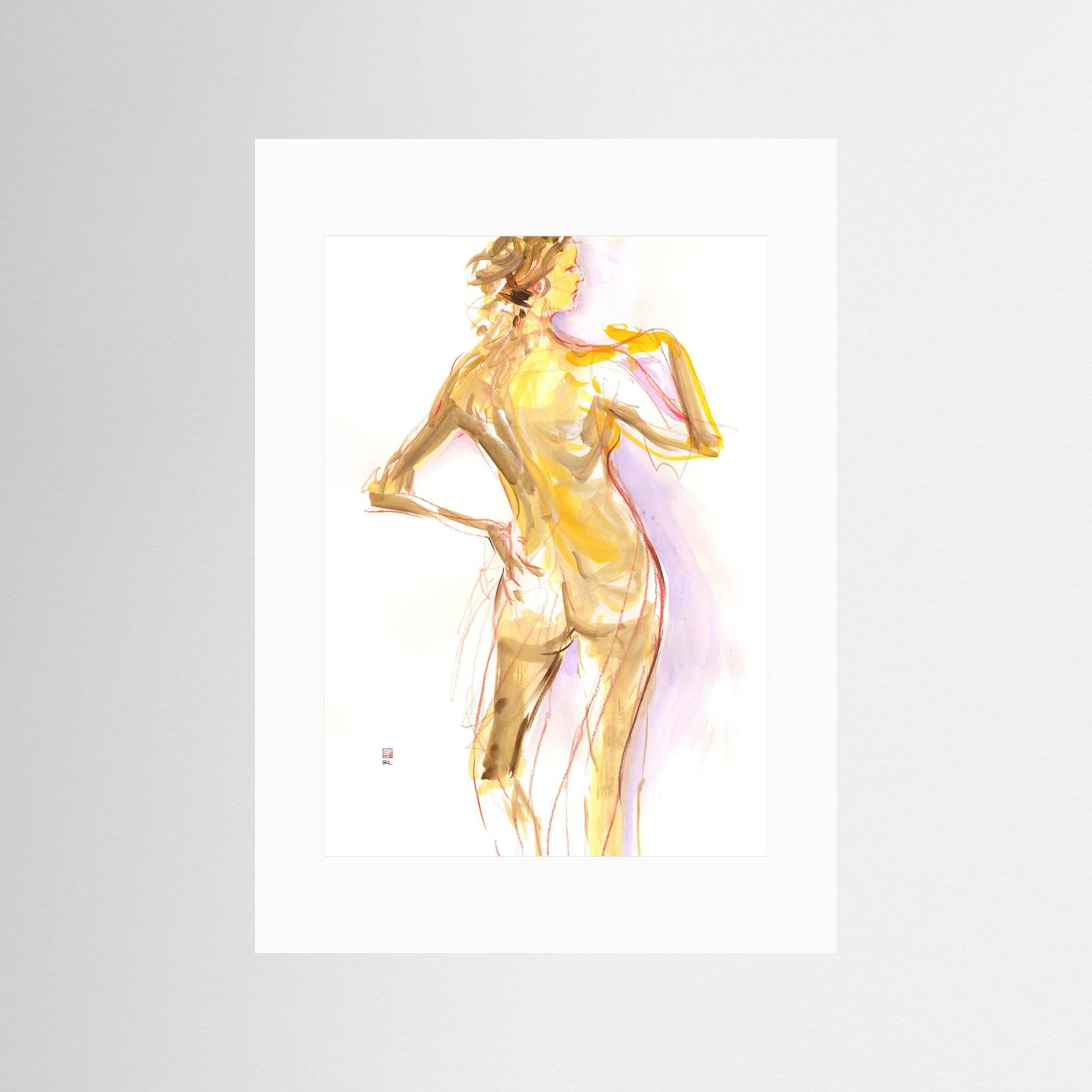 Manko from behind - Print on fine art paper