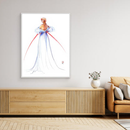 Fashion illustration of couture by Thomas Jackson