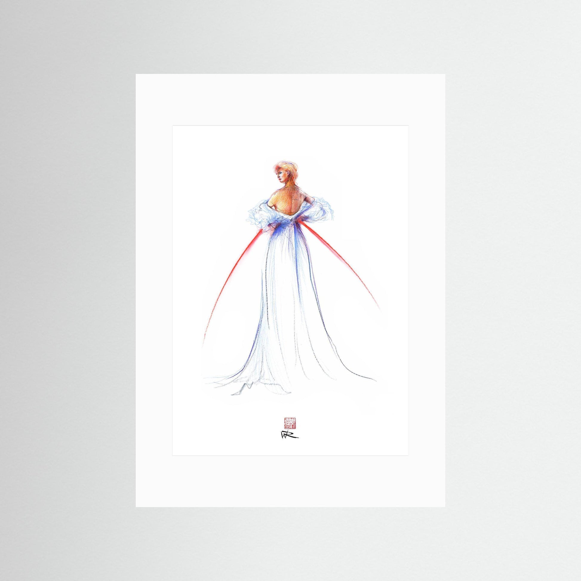 Thomas Jackson couture fashion - paper print