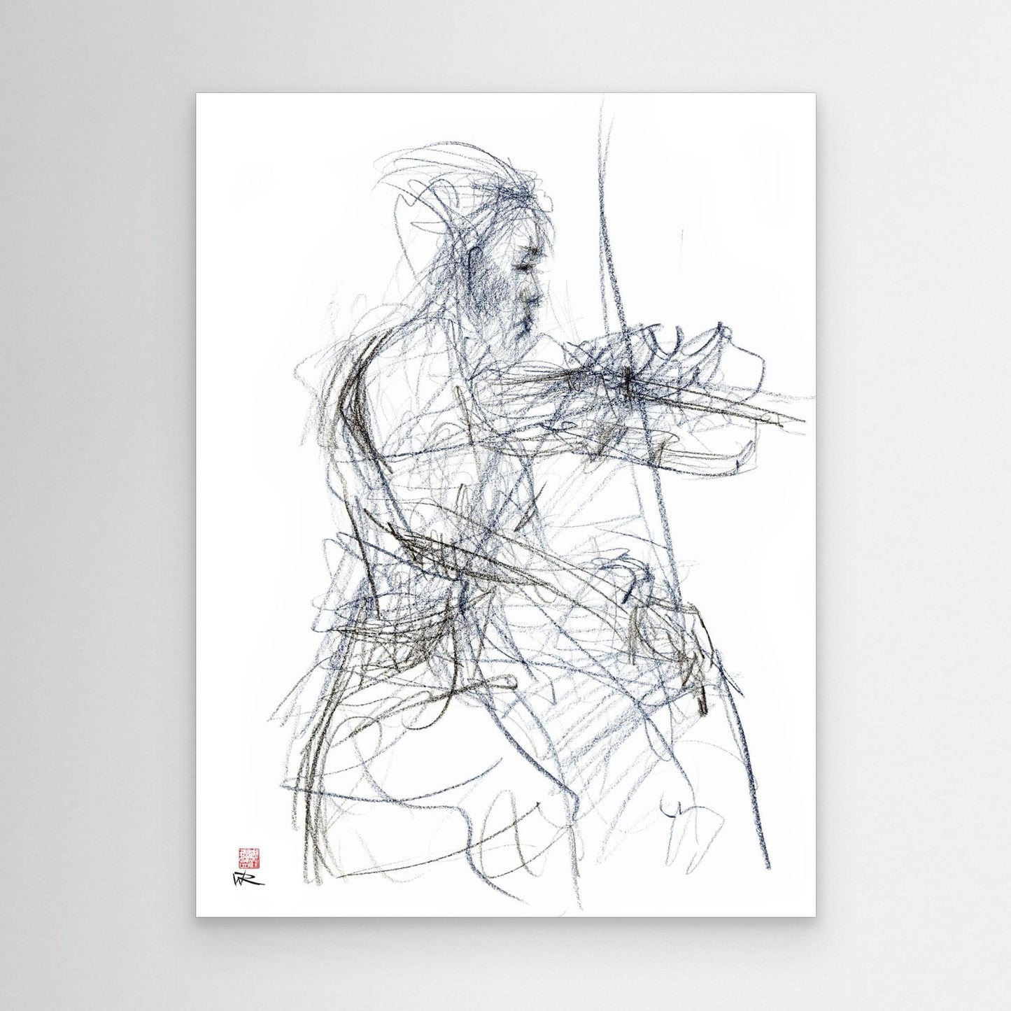 Charlotte Spruit on violin - Canvas print