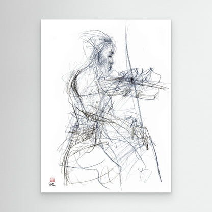 Charlotte Spruit on violin - Canvas print