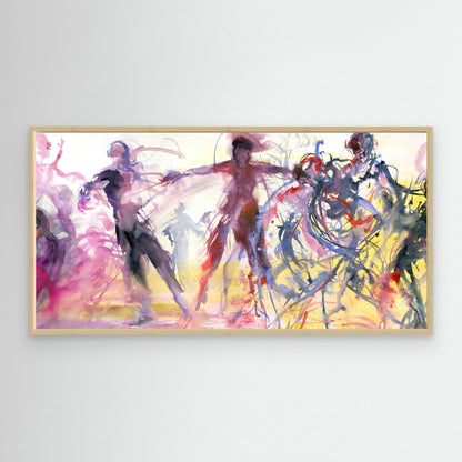 Abstract dance movement 3 - Canvas art print