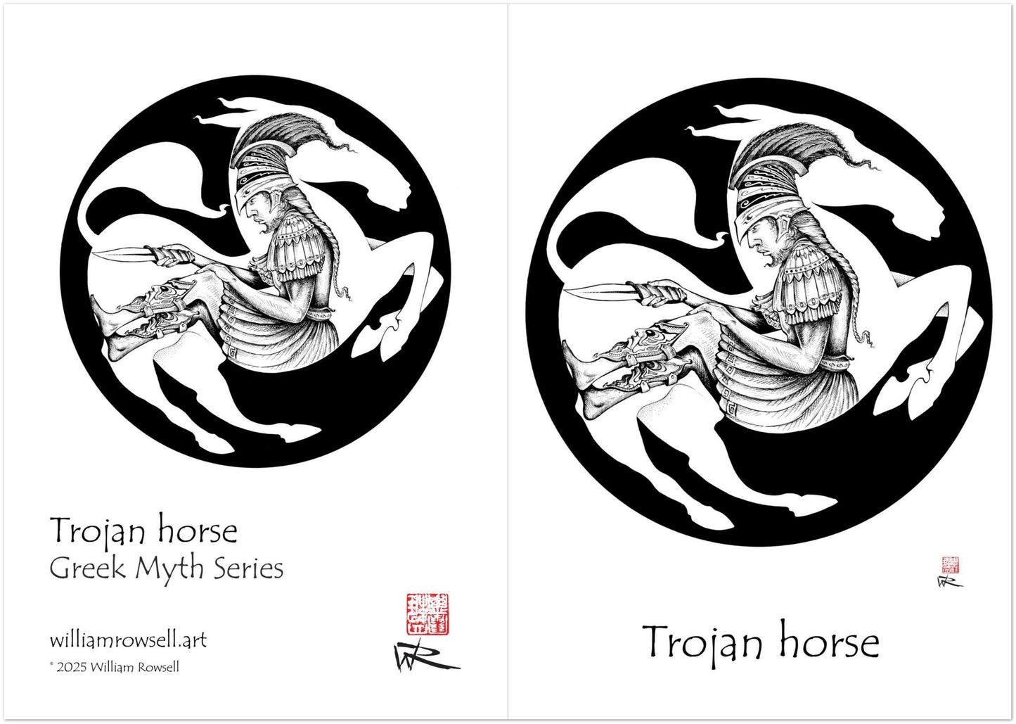 Trojan horse - Myths pack of 10 Greeting Cards