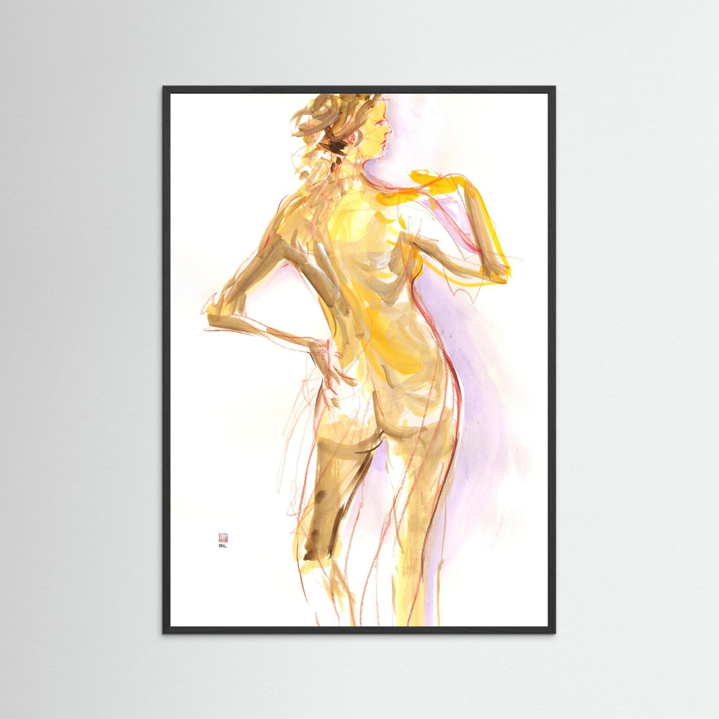 Manko from behind - Print on fine art paper