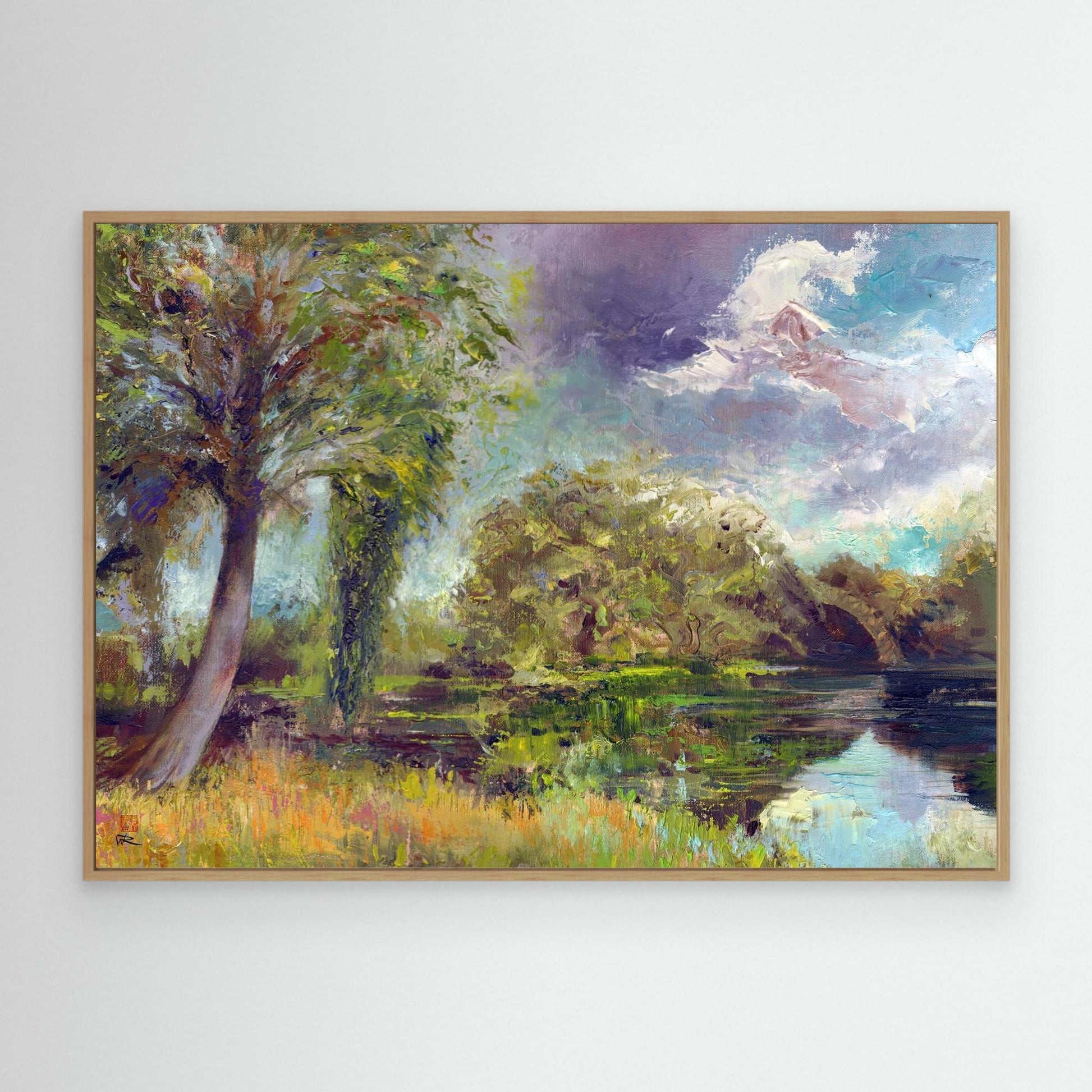 Wotton lake summer 25 - Canvas art print