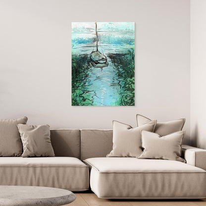 Stiffkey mooring edition 3 - Canvas print