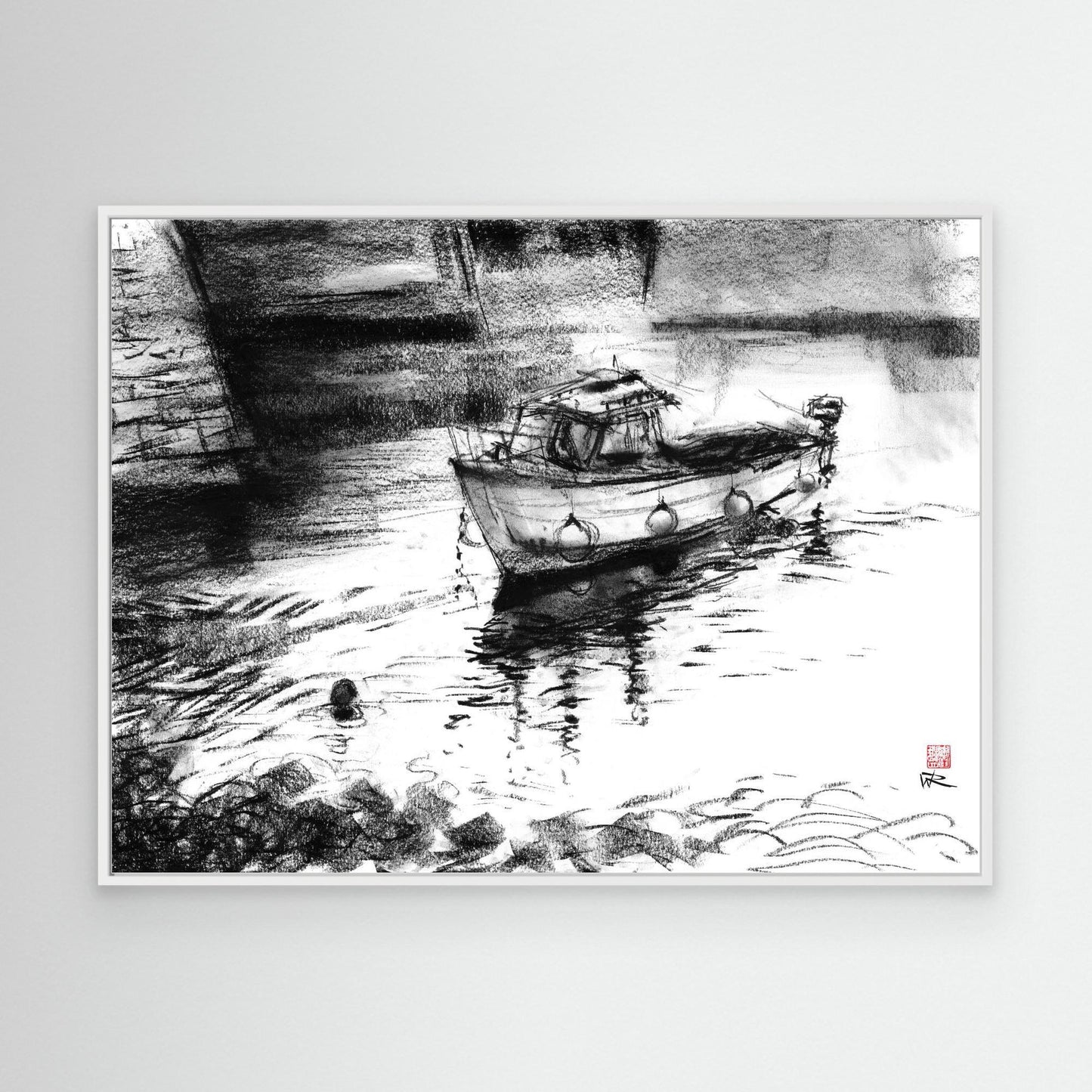 Fishing boat in Porthleven harbour