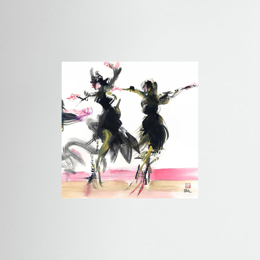 Dance of the snowflake - paper print