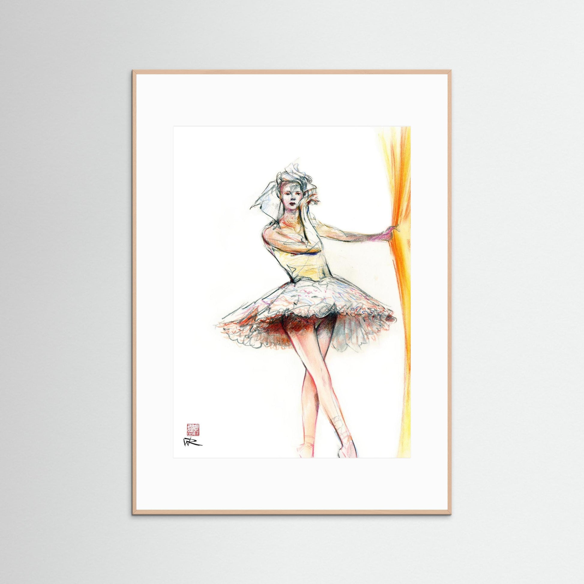 Ballerinas curtain call - Paper print