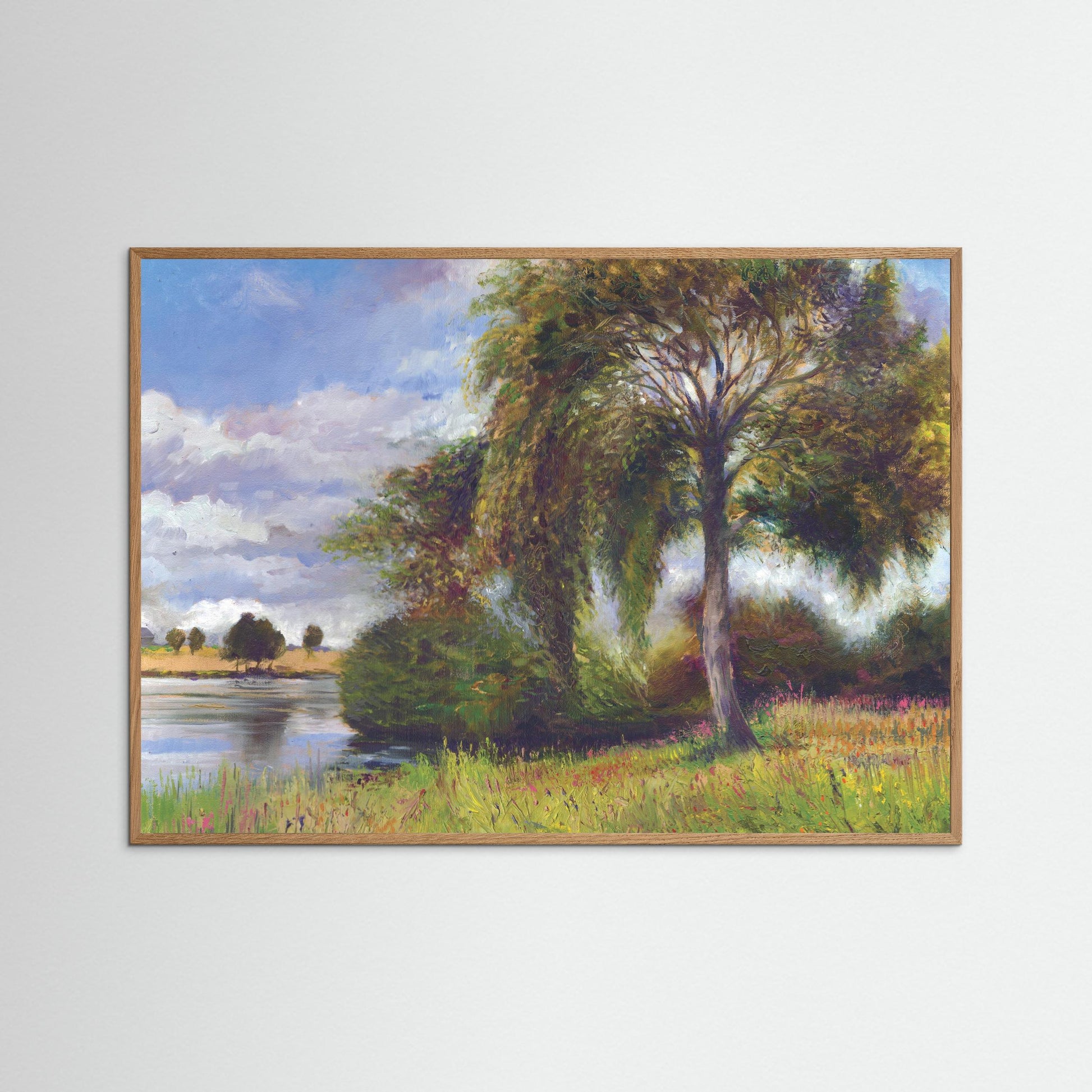 Wotton gardens meadow & lake - Print on fine art paper