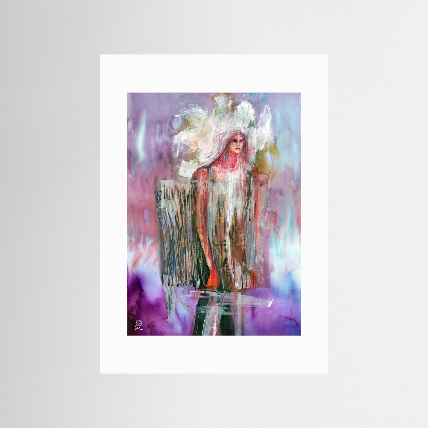 Concertina dress - Paper print