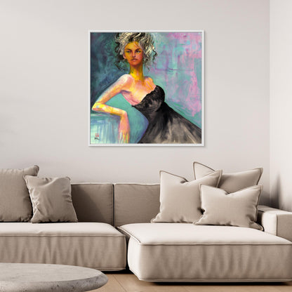 Little black dress - Canvas print
