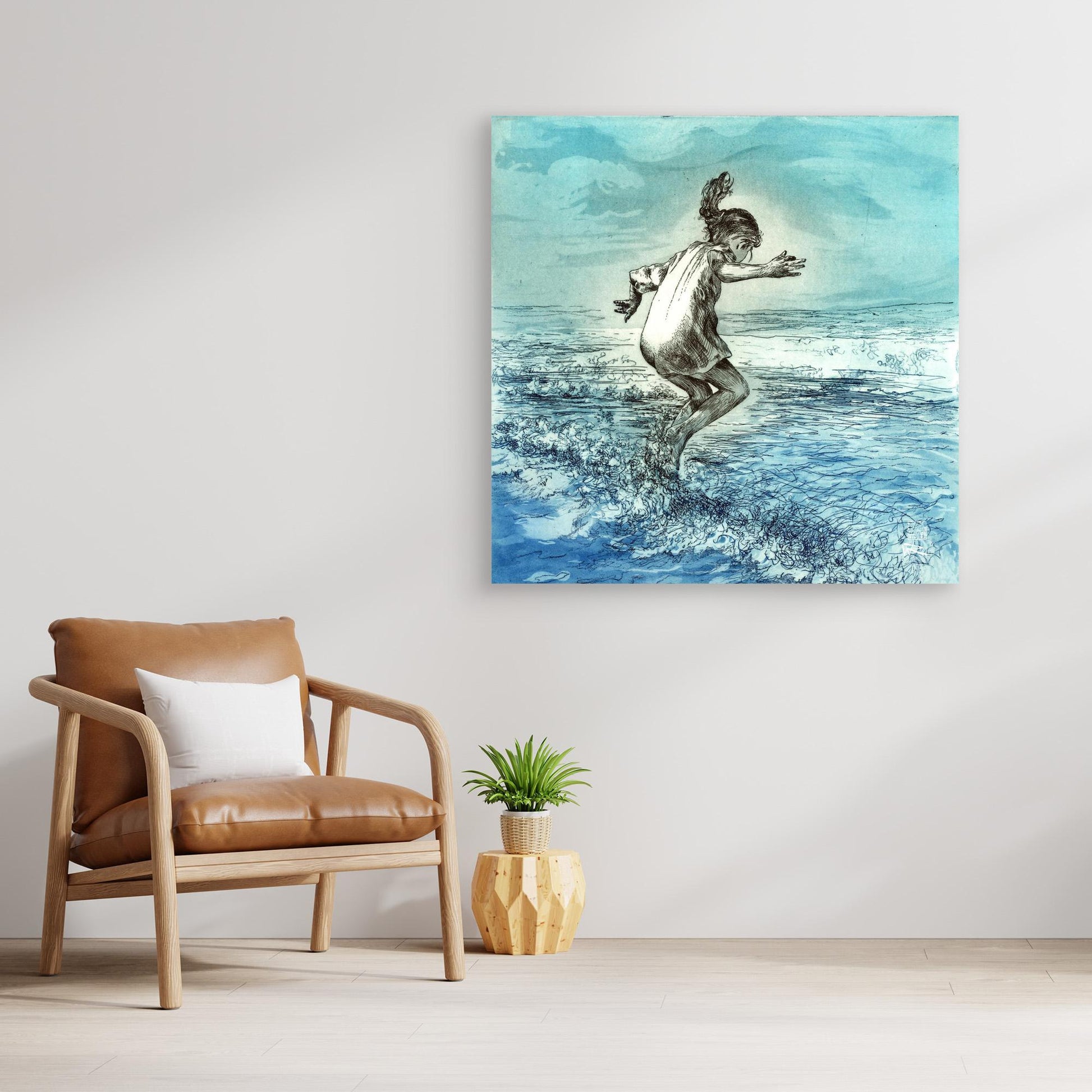 Wavejumper edition 1 - Canvas print