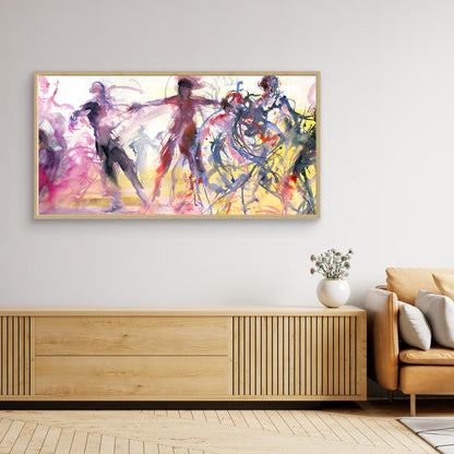 Abstract dance movement 3 - Canvas art print