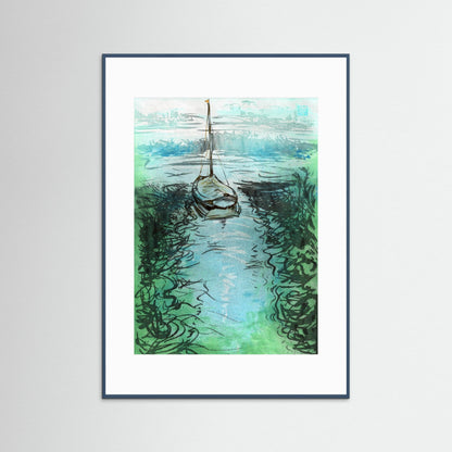 Stiffkey mooring edition 3 - Paper print