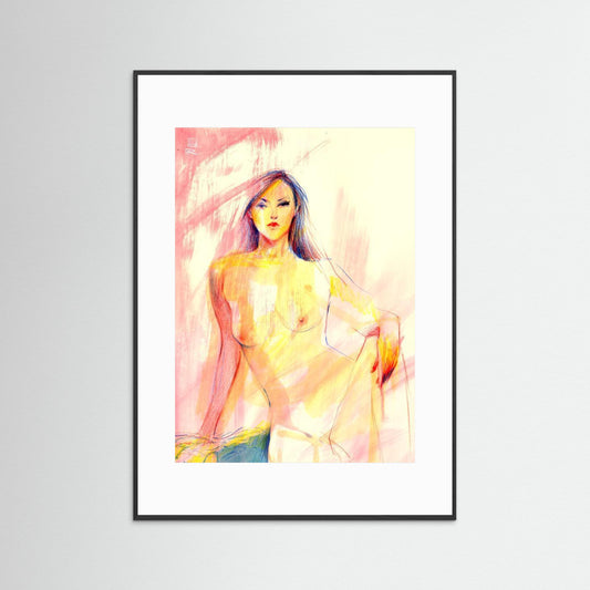 Golden pink haze - Print on fine art paper