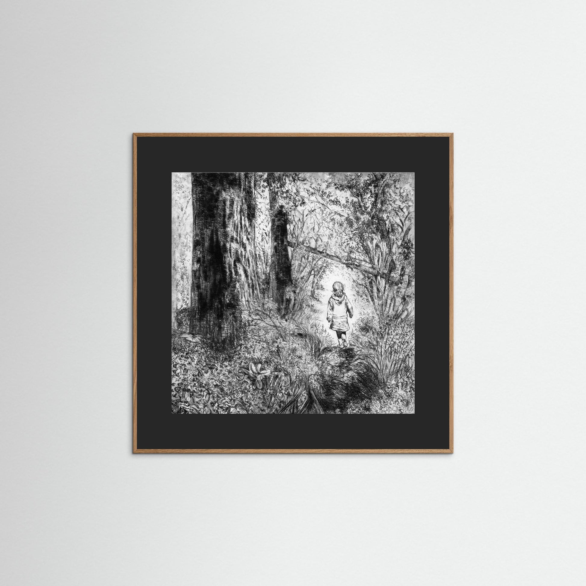 Bluebell wood edition 1: Monochrome - Paper print