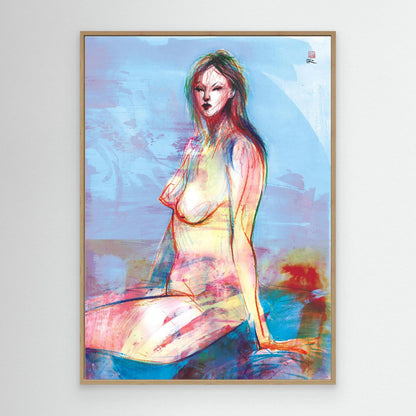 Seated in reflection - Canvas art print