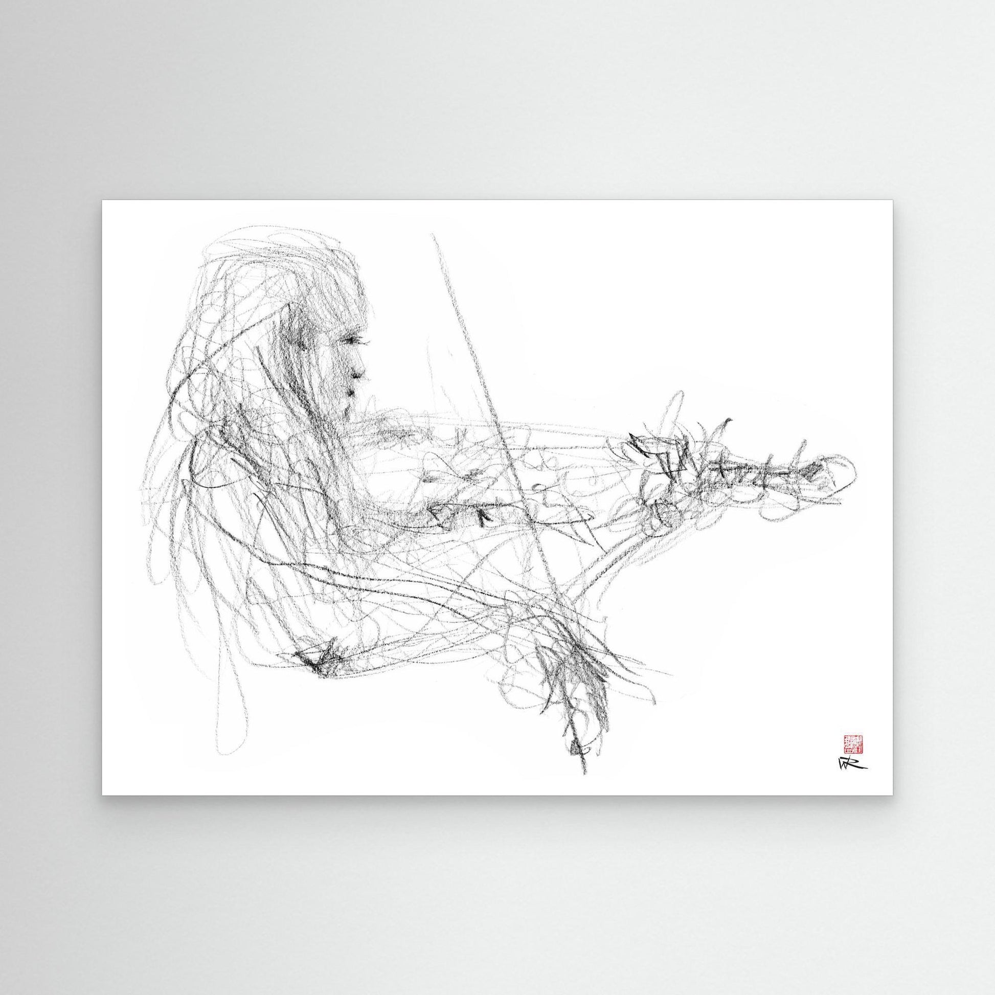 Charlotte Spruit on violin 2 - Canvas print