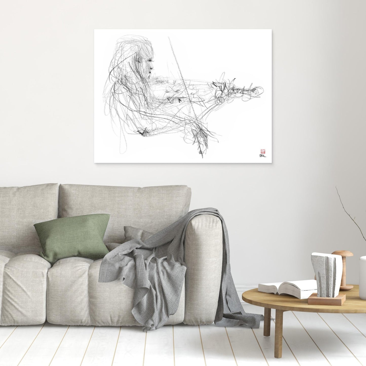 Charlotte Spruit on violin 2 - Canvas print