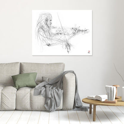 Charlotte Spruit on violin 2 - Canvas print