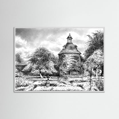 Rousham pigeon house - Paper print